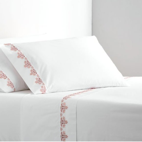 Pottery Barn Other - PB Embroidered Organic Percale Sheet Set & BONUS!!